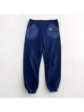 Vintage Chlorophylle x Polarlite Fleece Pants Sz M Dark Blue Gorpcre Outdoor